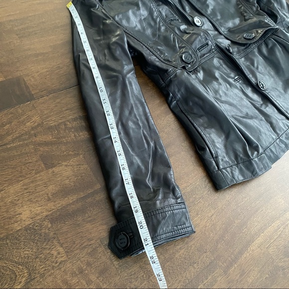 KENNETH COLE 100% Genuine Leather Black Jacket - Picture 9 of 11